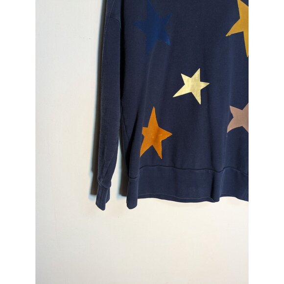 Miles By Madewell Star Printed Navy Sweatshirt Size L - Picture 4 of 9